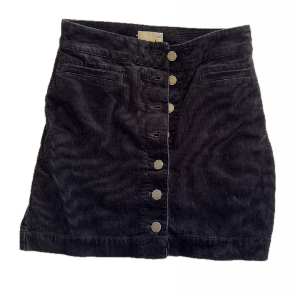Aritzia Wilfred Free Women's Corduroy Button Front Mini Skirt